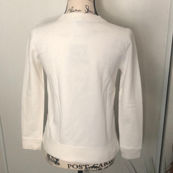 J.Crew White Sweater with detail design Size XS - Picture 4 of 5